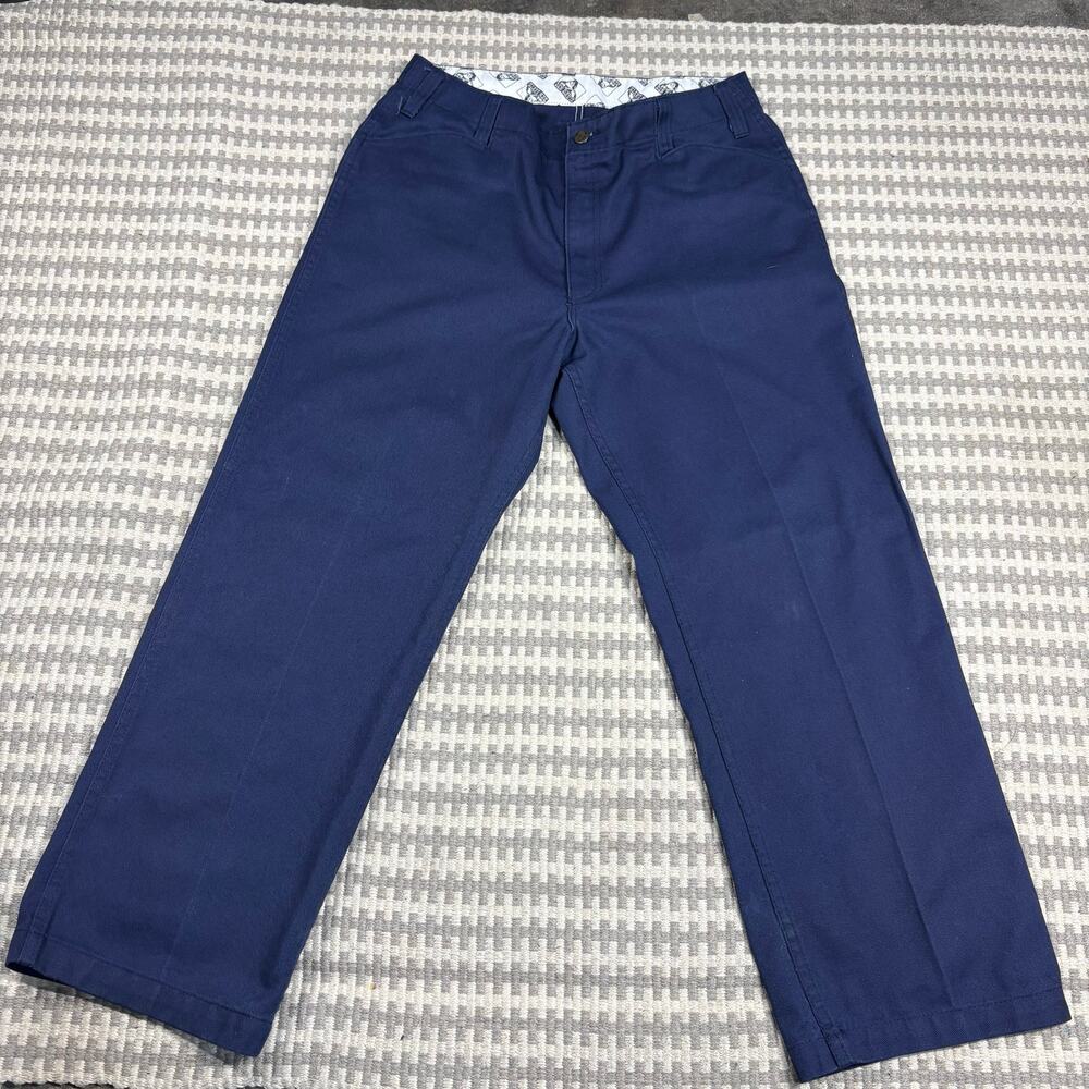 Vintage Ben Davis Frisko Jeans Wide Leg Heavyweight Work Pants Navy Blue Size 36
